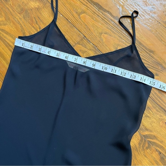 Rebecca Taylor Y2K Midnight Blue Navy Sheer Babydoll Slip Camisole Top size 0 - Picture 10 of 13